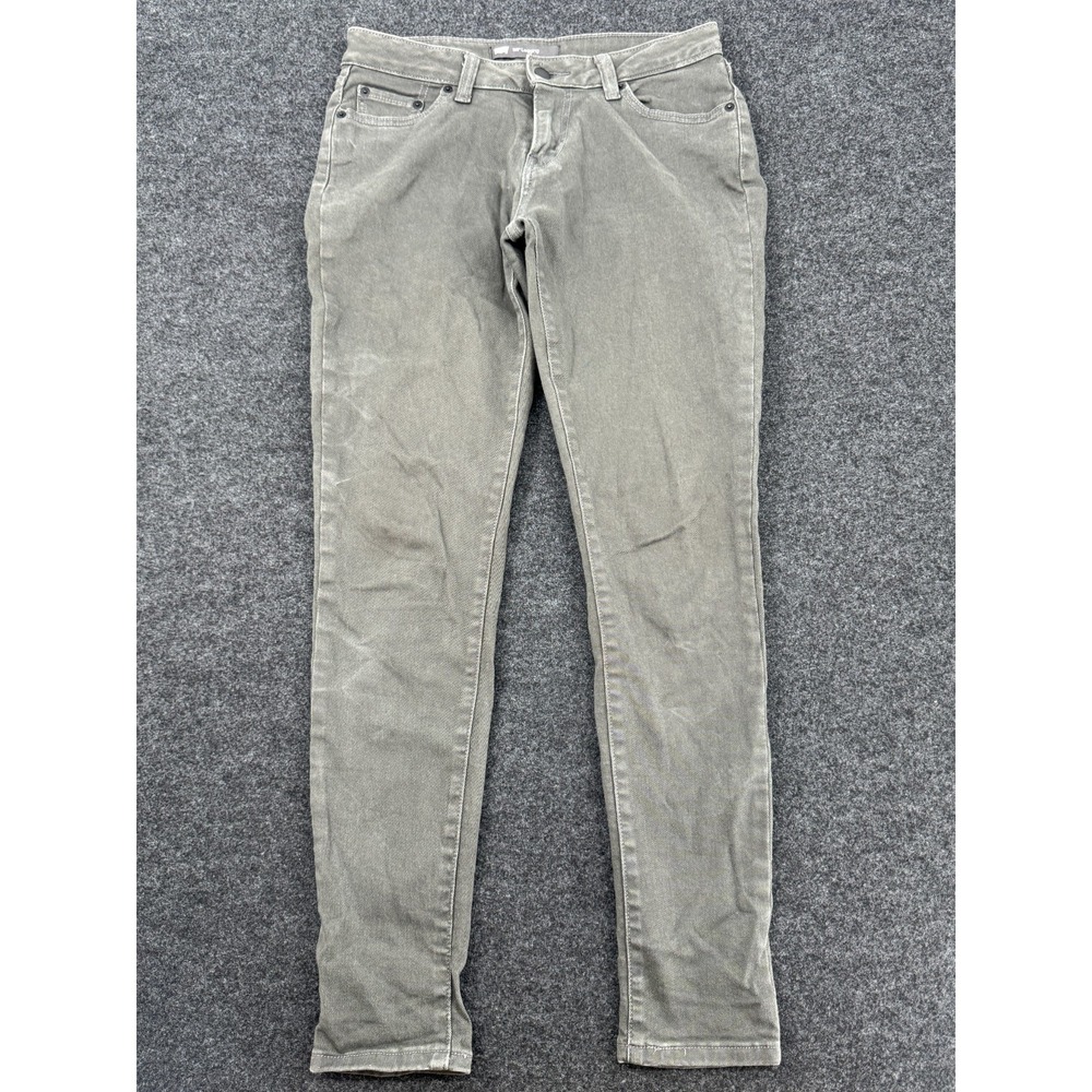Levi's 535 Legging Jeans Womens 30x30 Olive Gray Denim Cotton Stretch Mid Rise